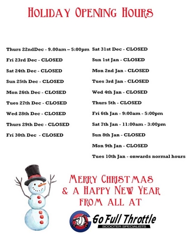 Christmas Opening Hours 2022