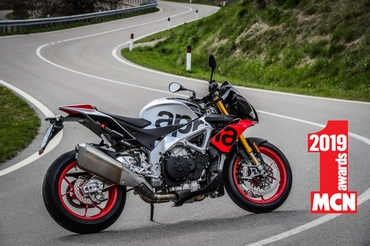 Aprilia Tuono V4 1100 Factory voted Best Super Naked in 2019 MCN Motorbike Awards