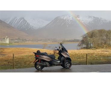 Piaggio MP3 500HPE Sport Advanced at Loch Awe